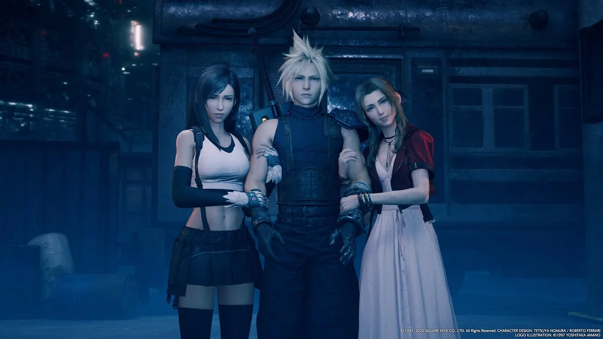 Final Fantasy VII Remake — Tifa e Iris solo con ropa estándar.