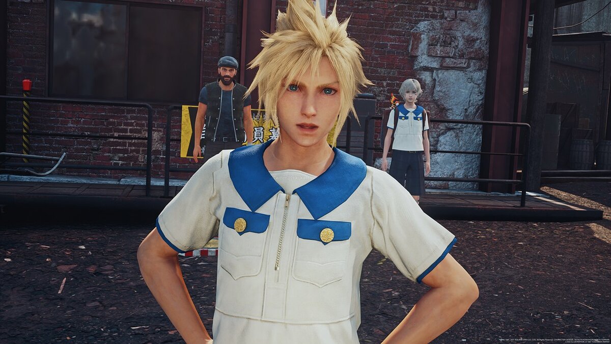 Final Fantasy VII Remake — Claude in student clothes