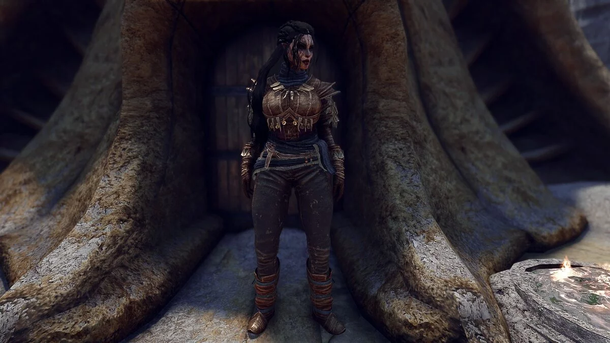 Elder Scrolls 5: Skyrim Special Edition — Одежда пепельного пилигрима для 3BA Bodyslide