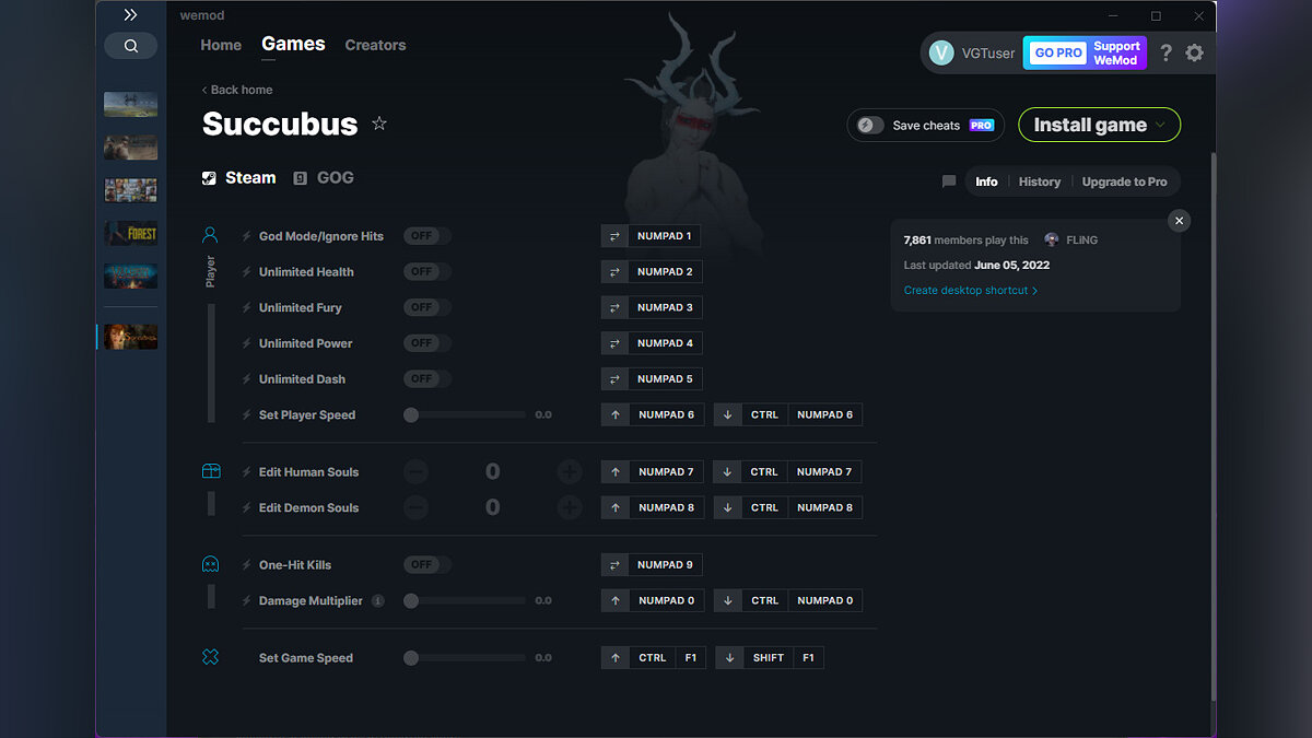 Succubus — Trainer (+11) from 06/05/2022 [WeMod]