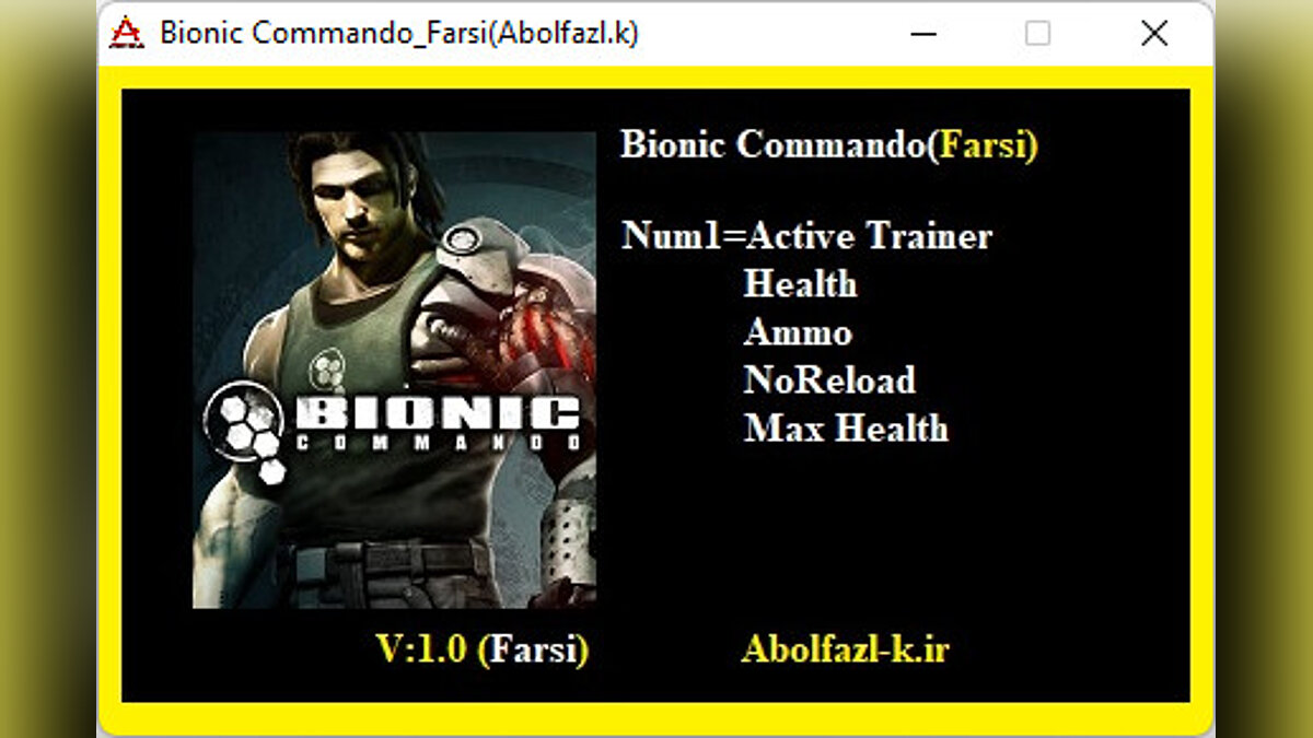 Bionic Commando — Trainer (+4) [1.0]