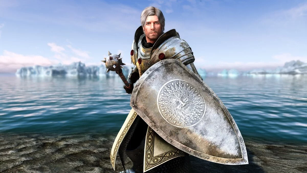 Elder Scrolls 5: Skyrim Special Edition — Conjunto de armadura de paladín Stendarr