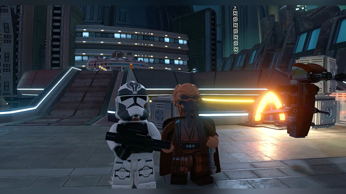 Lego Star Wars: The Skywalker Saga — The 104th Wolfpack replaces the Coruscant Guard.