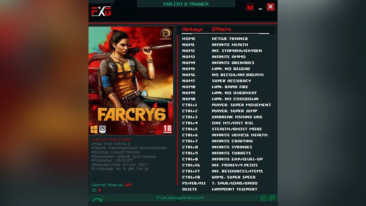 Far Cry 6 — Trainer (+25) [1.1. - 1.5]