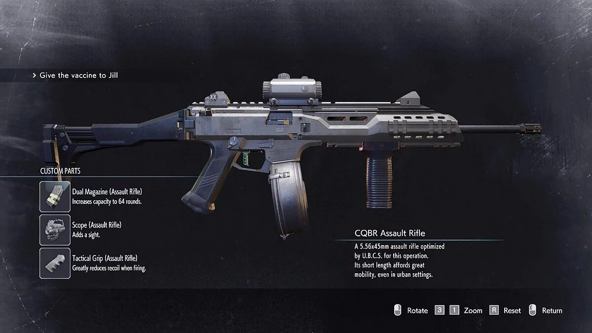 Resident Evil 3 — Штурмовая винтовка из игры Rainbow Six