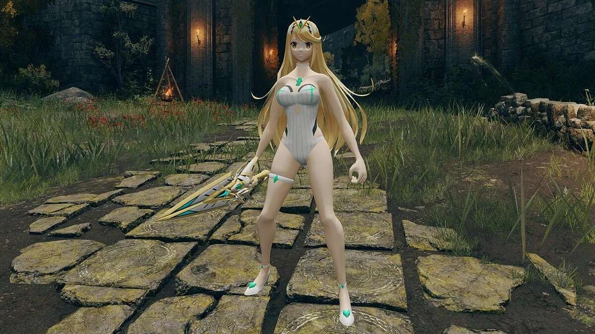 Elden Ring — Mythra del juego Xenoblade