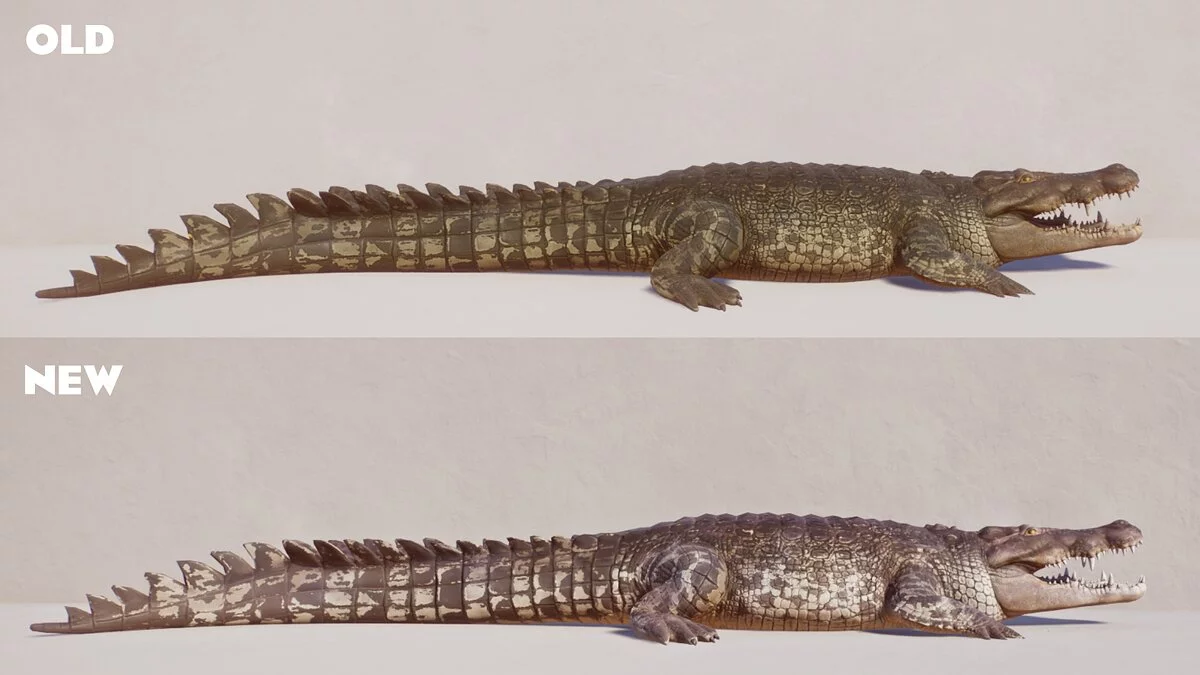 Planet Zoo — Редагування текстур морського крокодила