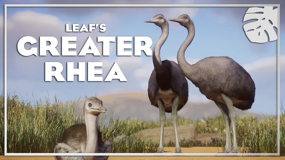 Planet Zoo — Greater rhea - new species