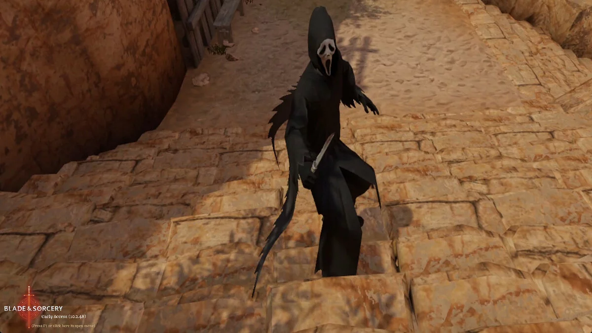 Blade and Sorcery — Призрачное лицо из фильма «Крик»