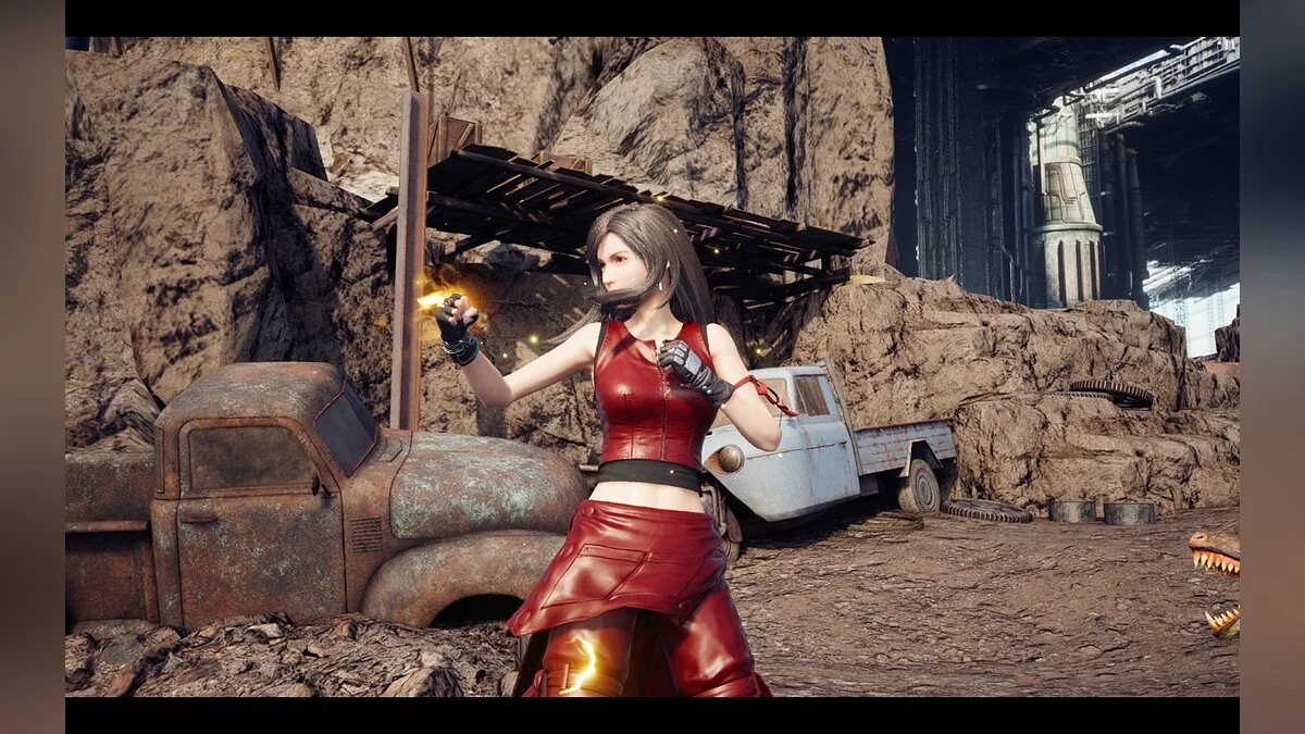 Final Fantasy VII Remake — Traje de cuero rojo para Tifa