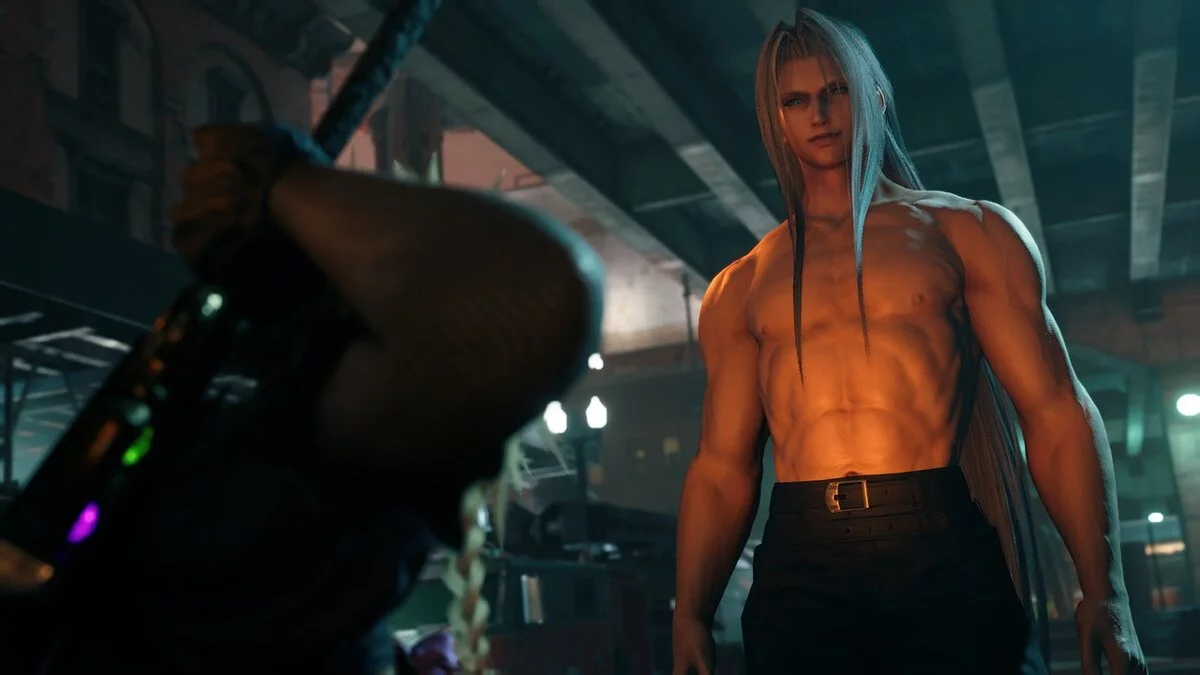 Final Fantasy VII Remake — Sefirot sin camisa