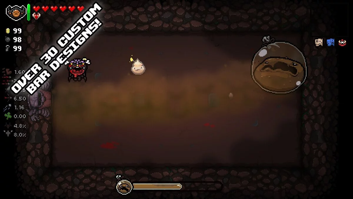 Binding of Isaac: Rebirth — Paneles de jefe mejorados