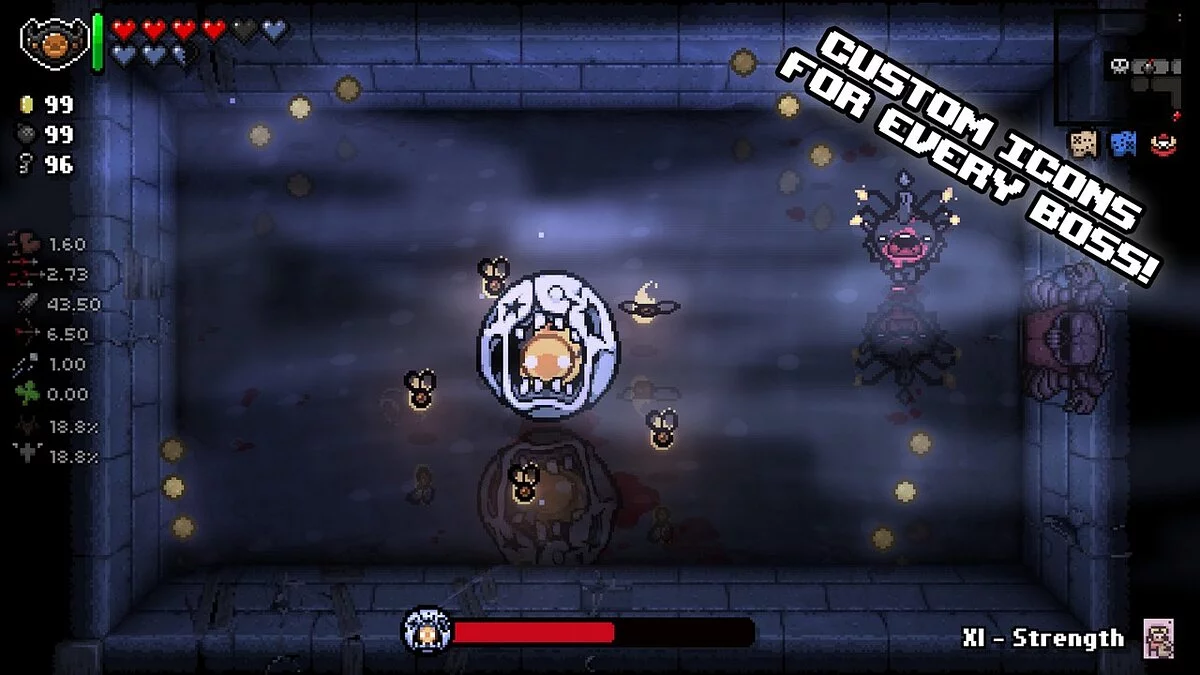 Binding of Isaac: Rebirth — Improved boss panels