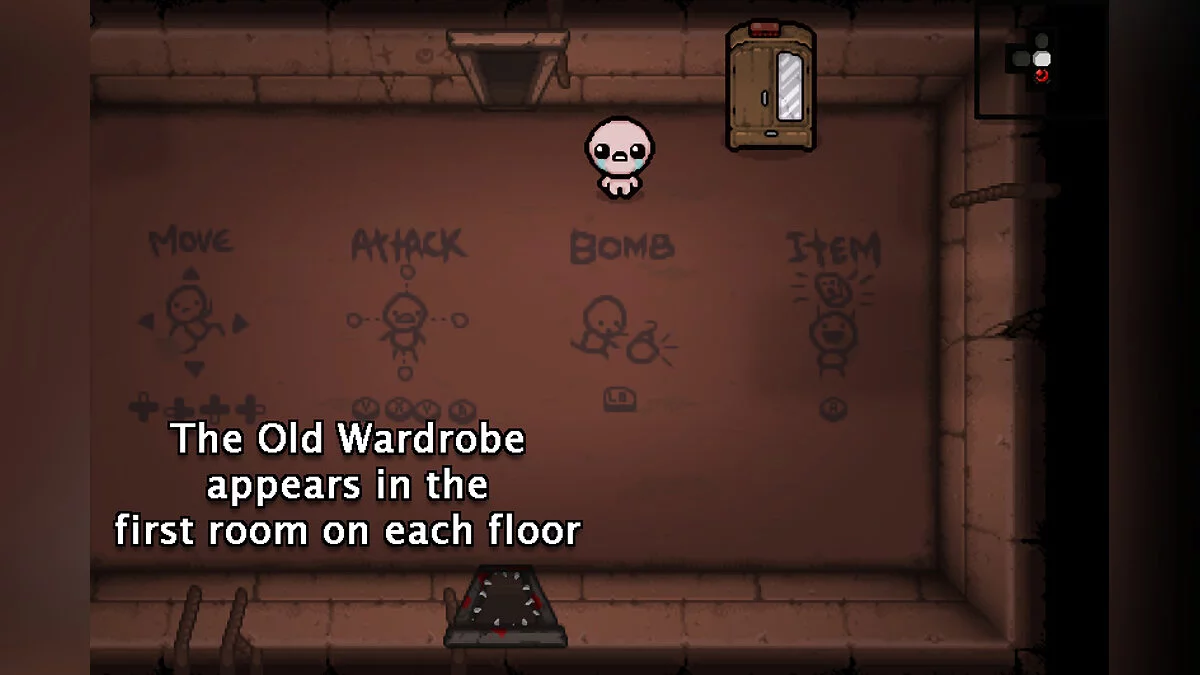 Binding of Isaac: Rebirth — Old wardrobe