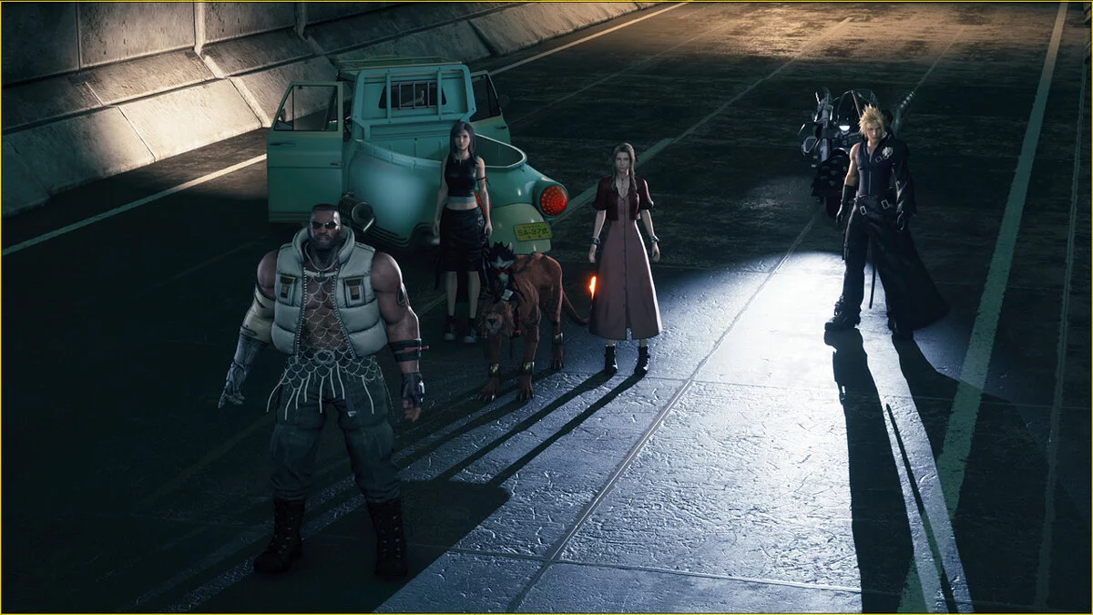 Final Fantasy VII Remake — Кот на спине Рэд 13