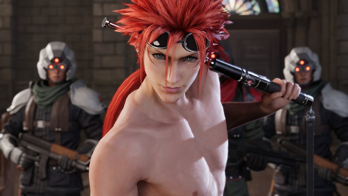 Final Fantasy VII Remake — Reno shirtless