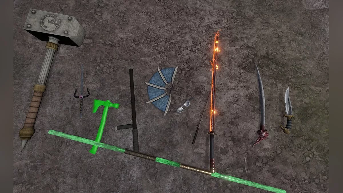 Blade and Sorcery — Набір зброї Mortal Kombat та DC