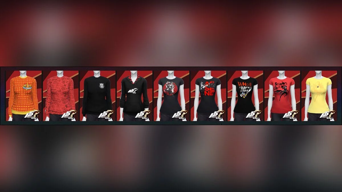 The Sims 4 — Одяг з гри Persona 5 Royal