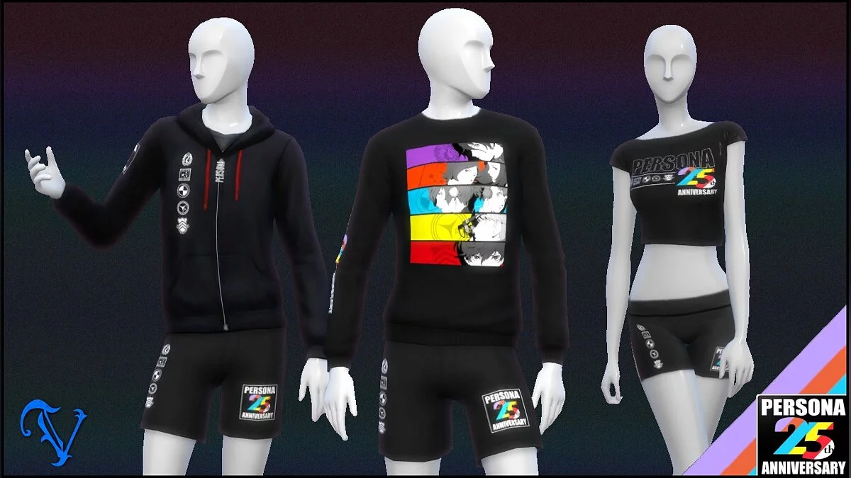 The Sims 4 — Clothes from the game Persona 25th Anniversary