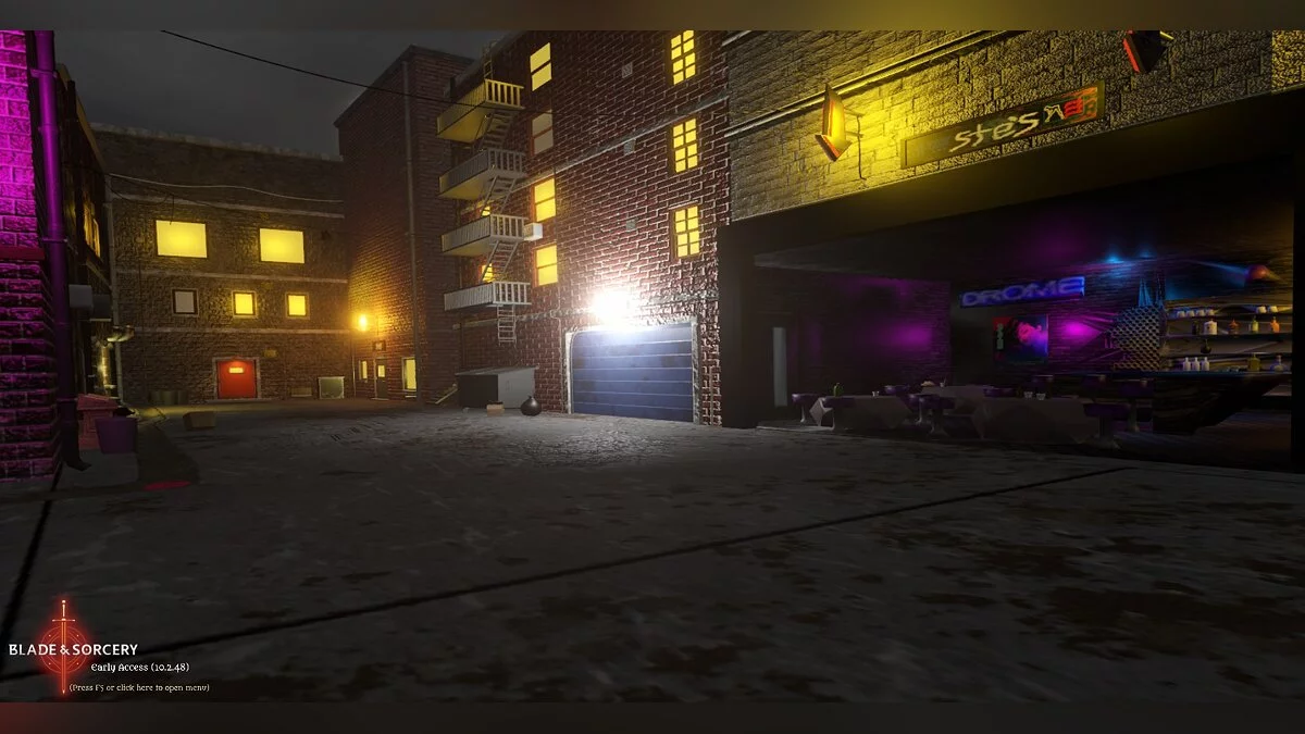 Blade and Sorcery — Переулок (обновление интерьеров и физики)