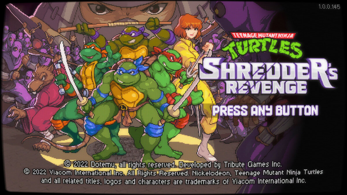 Teenage Mutant Ninja Turtles: Shredder&#039;s Revenge — Unique colors for all turtles