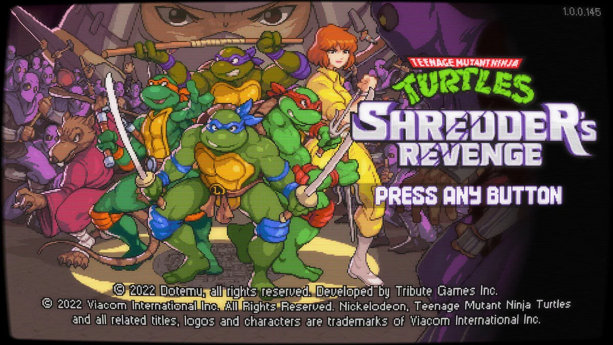 Teenage Mutant Ninja Turtles: Shredder&#039;s Revenge — Unique colors for all turtles