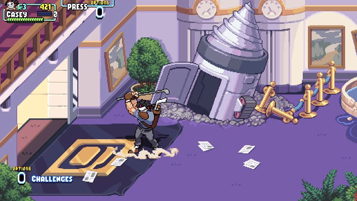 Teenage Mutant Ninja Turtles: Shredder's Revenge — Кейси не меняет одежду
