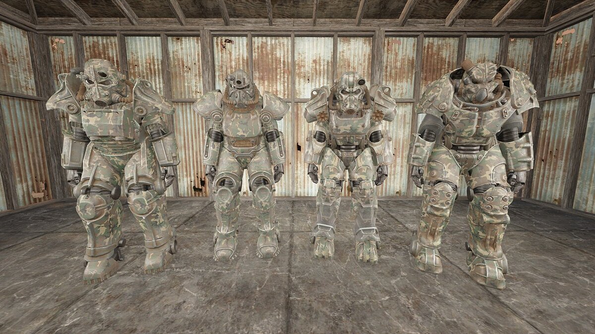 Fallout 4: Game of the Year Edition — Camouflage coloring of power armor