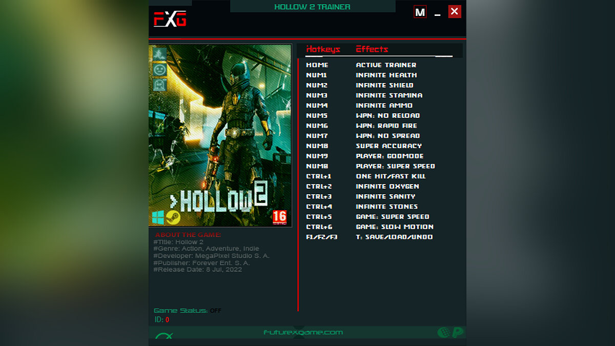 Hollow 2 — Trainer (+17) [UPD: 07/08/2022]