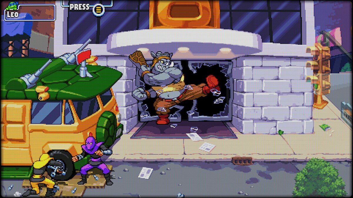 Teenage Mutant Ninja Turtles: Shredder&#039;s Revenge — The picture is like on an old TV