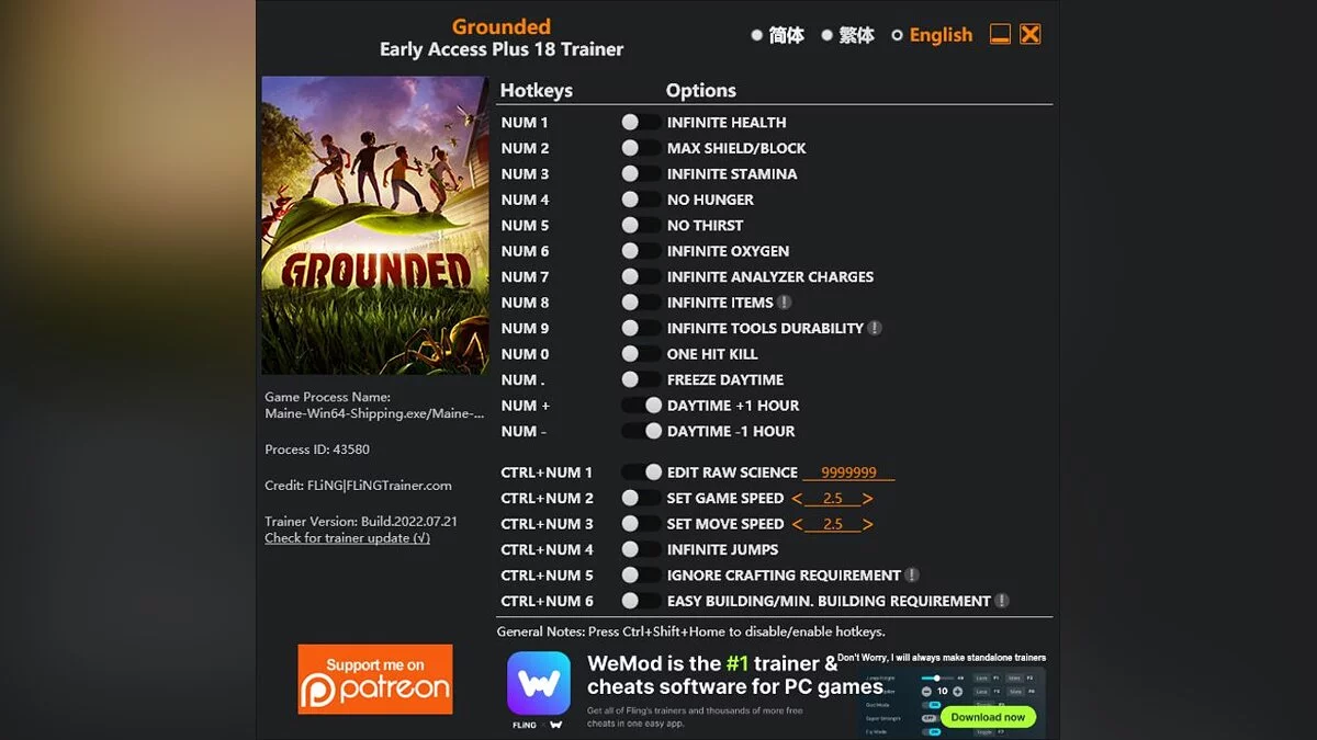 Grounded — Entrenador (+18) [EA: 22/07/2022]