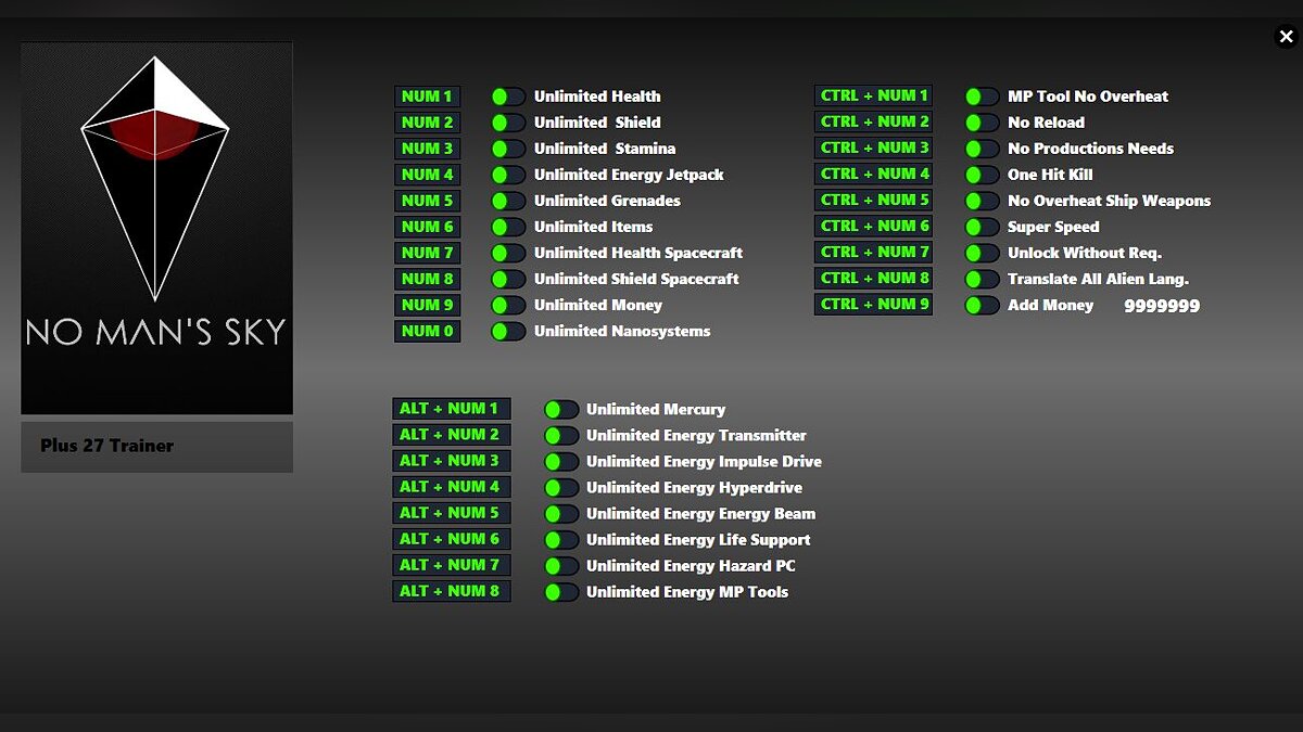 No Man&#039;s Sky — Trainer (+27) from 07/23/22