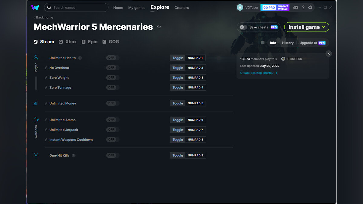 MechWarrior 5: Mercenaries — Trainer (+9) from 07/29/2022 [WeMod]