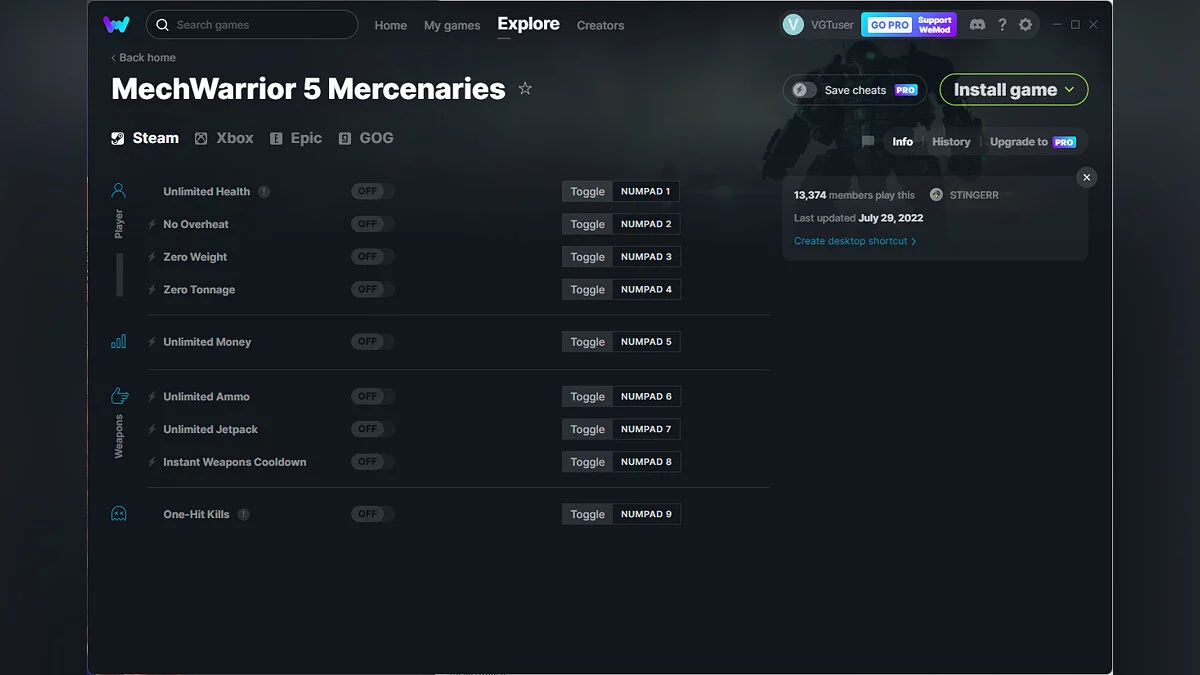 MechWarrior 5: Mercenaries — Trainer (+9) from 07/29/2022 [WeMod]