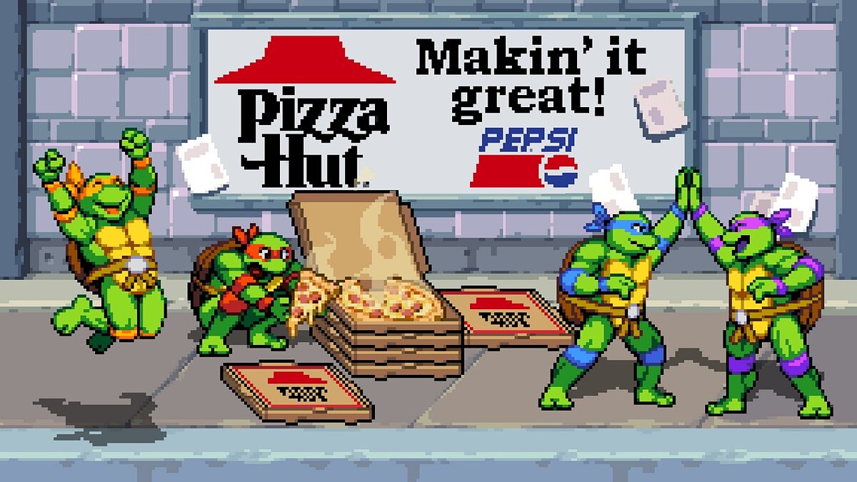 Teenage Mutant Ninja Turtles: Shredder&#039;s Revenge — Pizza "Letter"