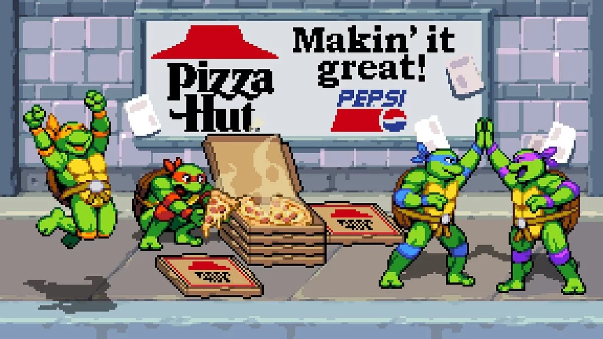 Teenage Mutant Ninja Turtles: Shredder&#039;s Revenge — Pizza "Letter"