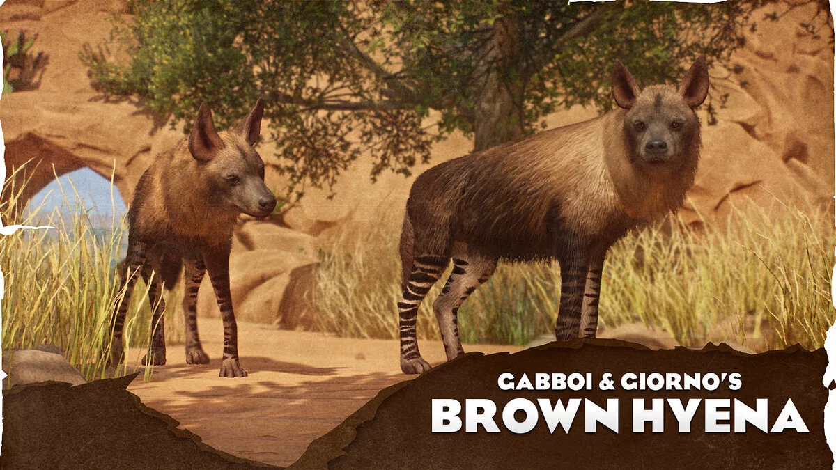 Planet Zoo — Brown hyena - a new species