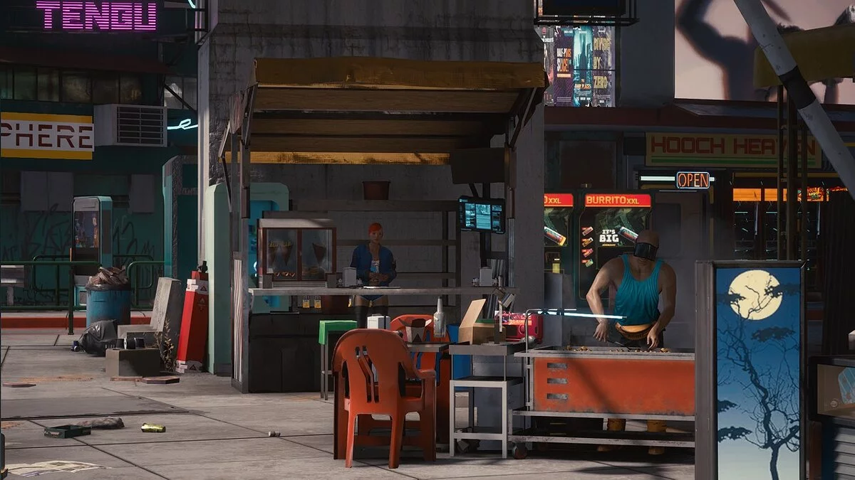 Cyberpunk 2077 — Representación mejorada de objetos en la distancia.