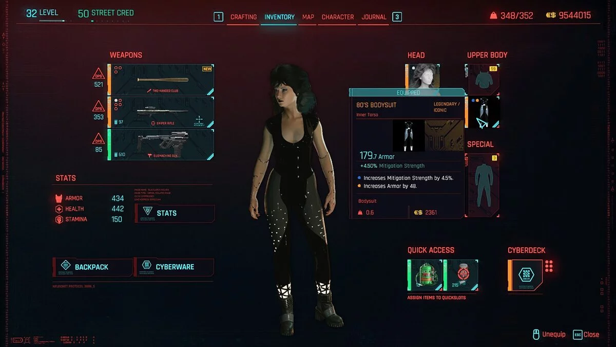 Cyberpunk 2077 — Боді 80-х