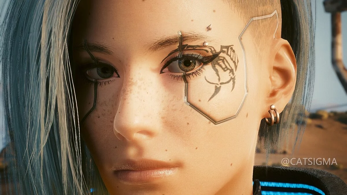 Cyberpunk 2077 — Melina's tattoo from the game Elden Ring