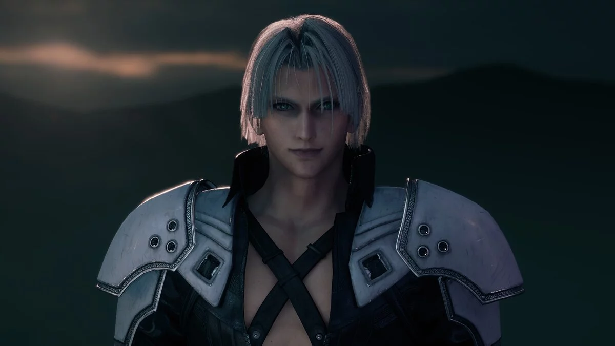 Final Fantasy VII Remake — Sephiroth con pelo corto