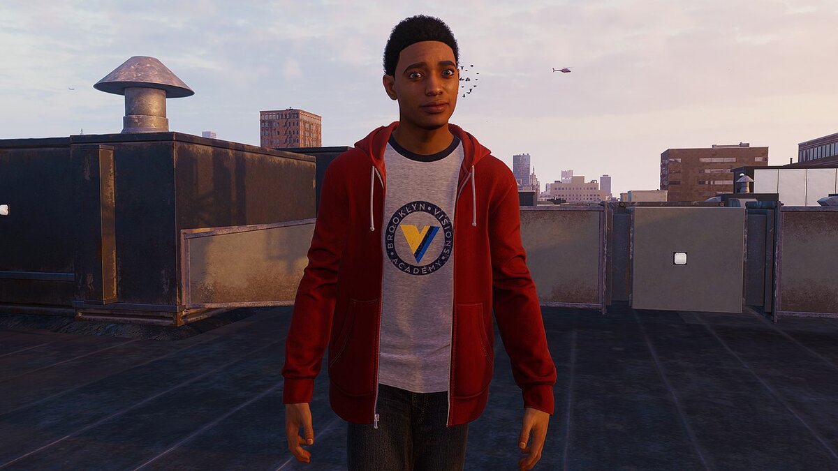 Marvel&#039;s Spider-Man Remastered — Miles Morales (red hoodie version)