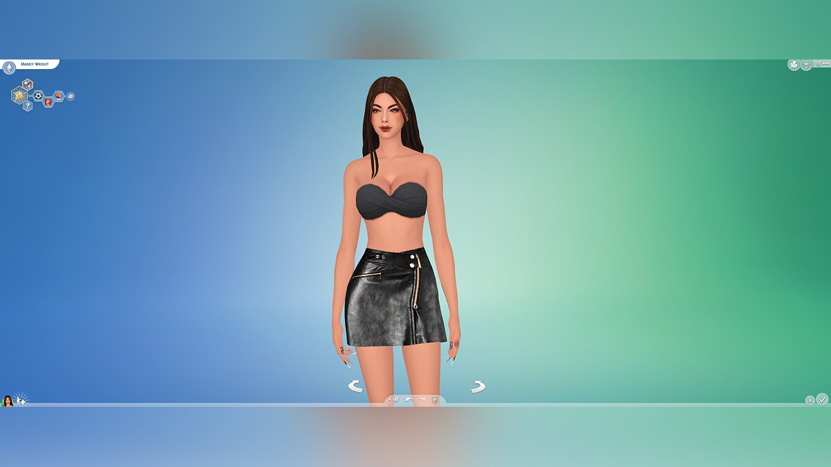 The Sims 4 — HD black skirt