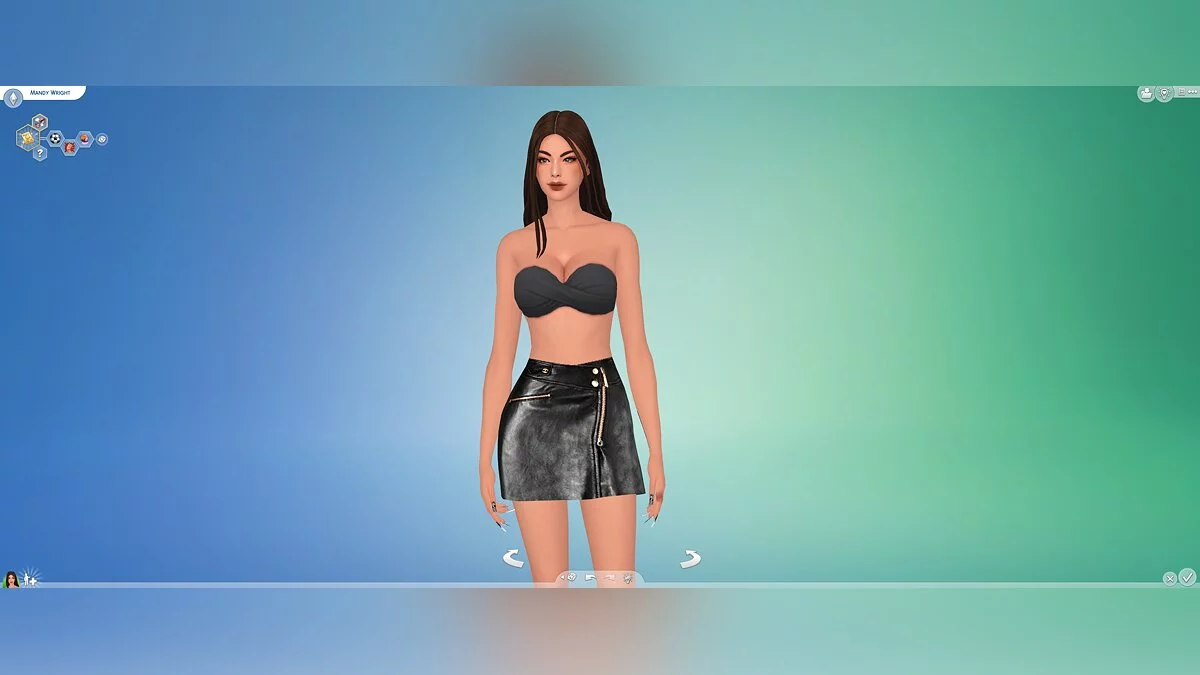 The Sims 4 — falda negra HD