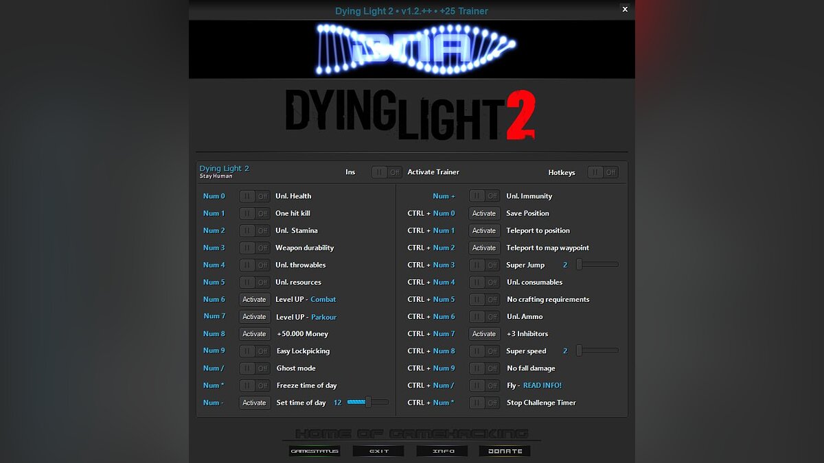 Dying Light 2 Stay Human — Trainer (+25) [1.4 Fixed]