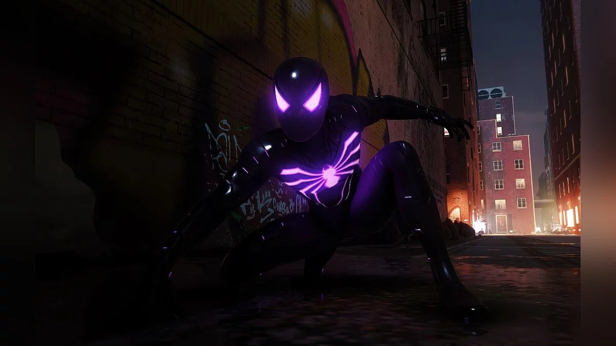 Marvel's Spider-Man Remastered — Фиолетовый антиок костюм