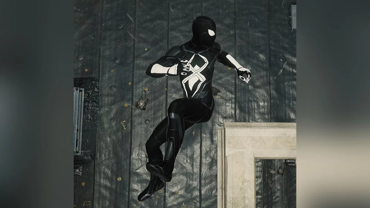 Marvel&#039;s Spider-Man Remastered — Black and white dark suit