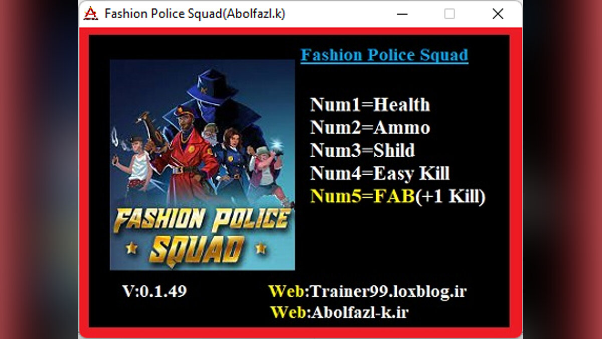 Fashion Police Squad — Trainer (+5) [0.1.49]