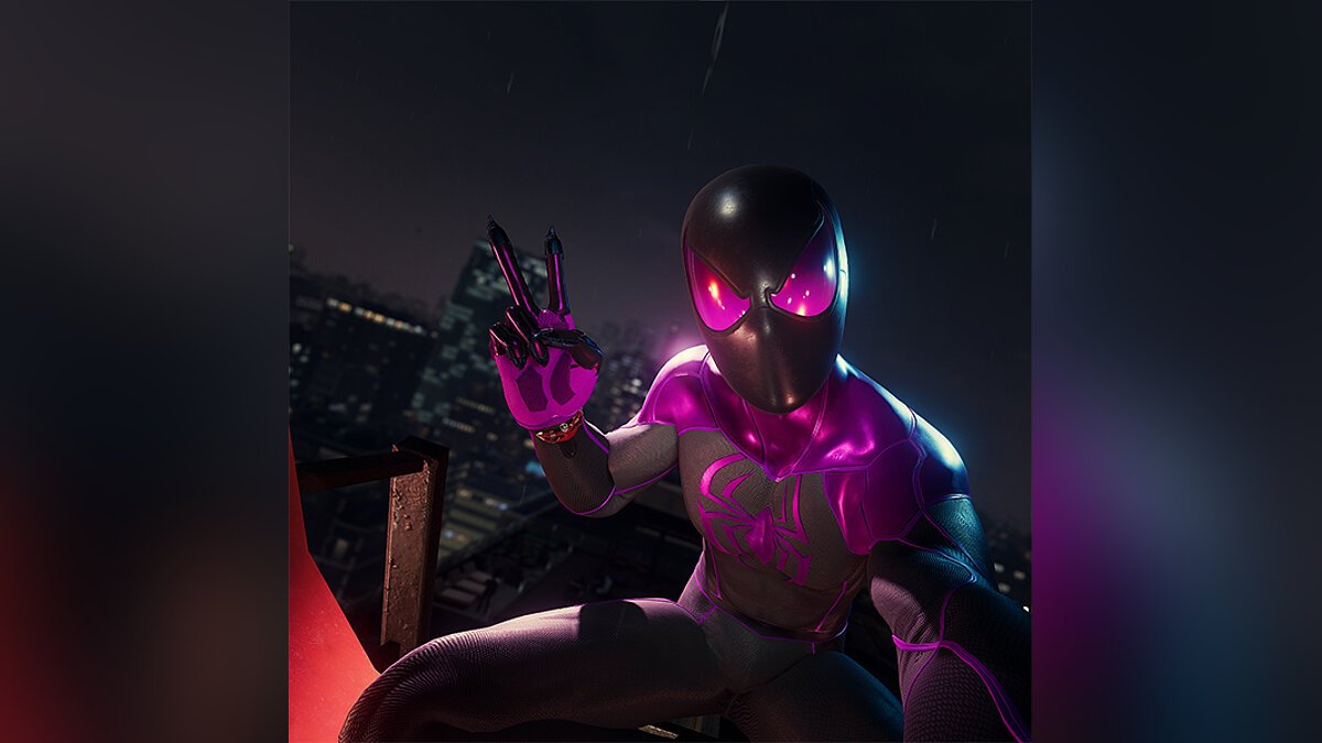 Marvel&#039;s Spider-Man Remastered — Neon pink suit