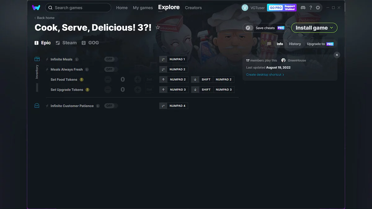 Trener (+5) od 19.08.2022 [WeMod]
